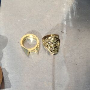 Gold Skull Ring for Men